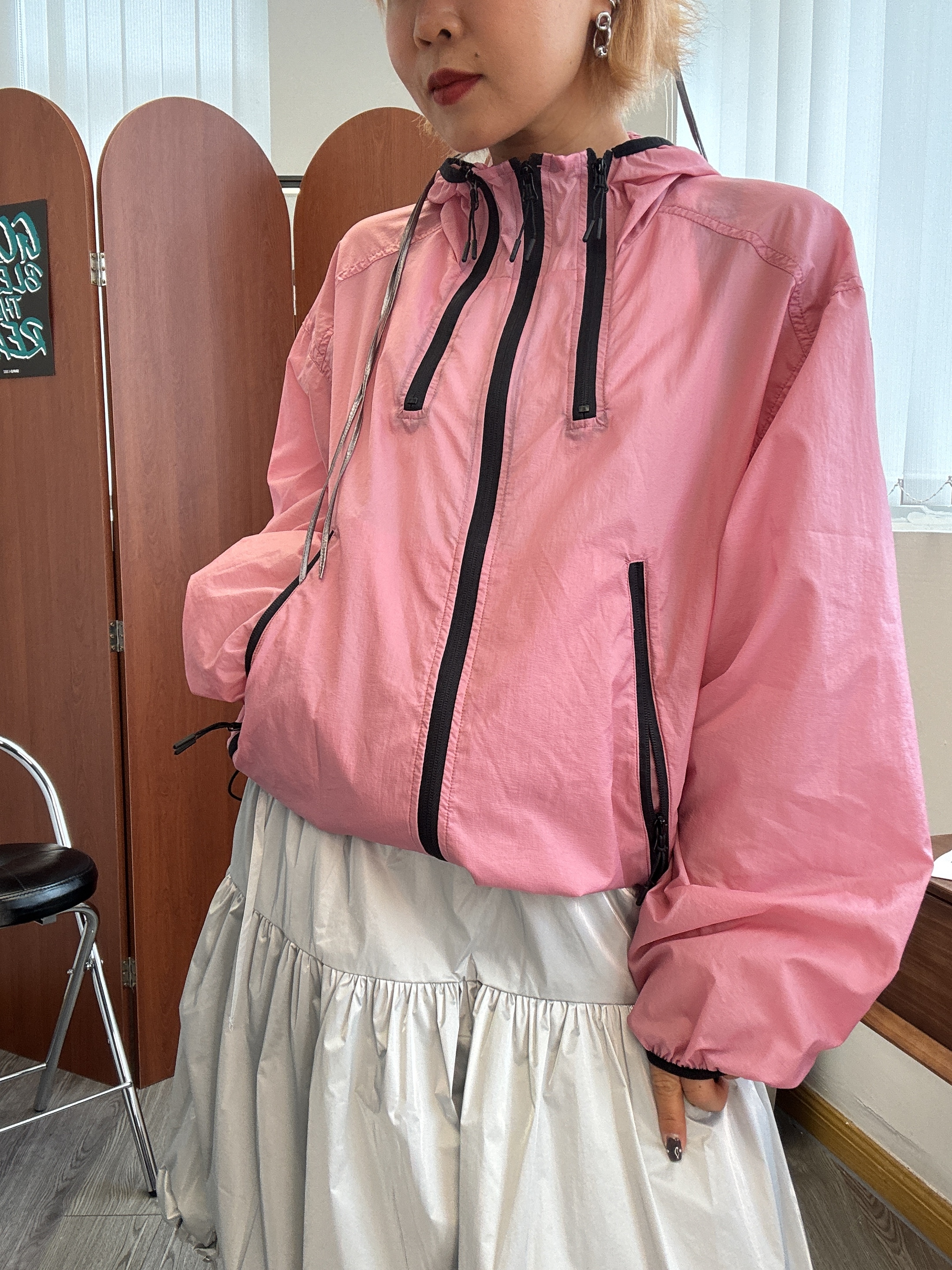 跣水紙質風褸(2色)