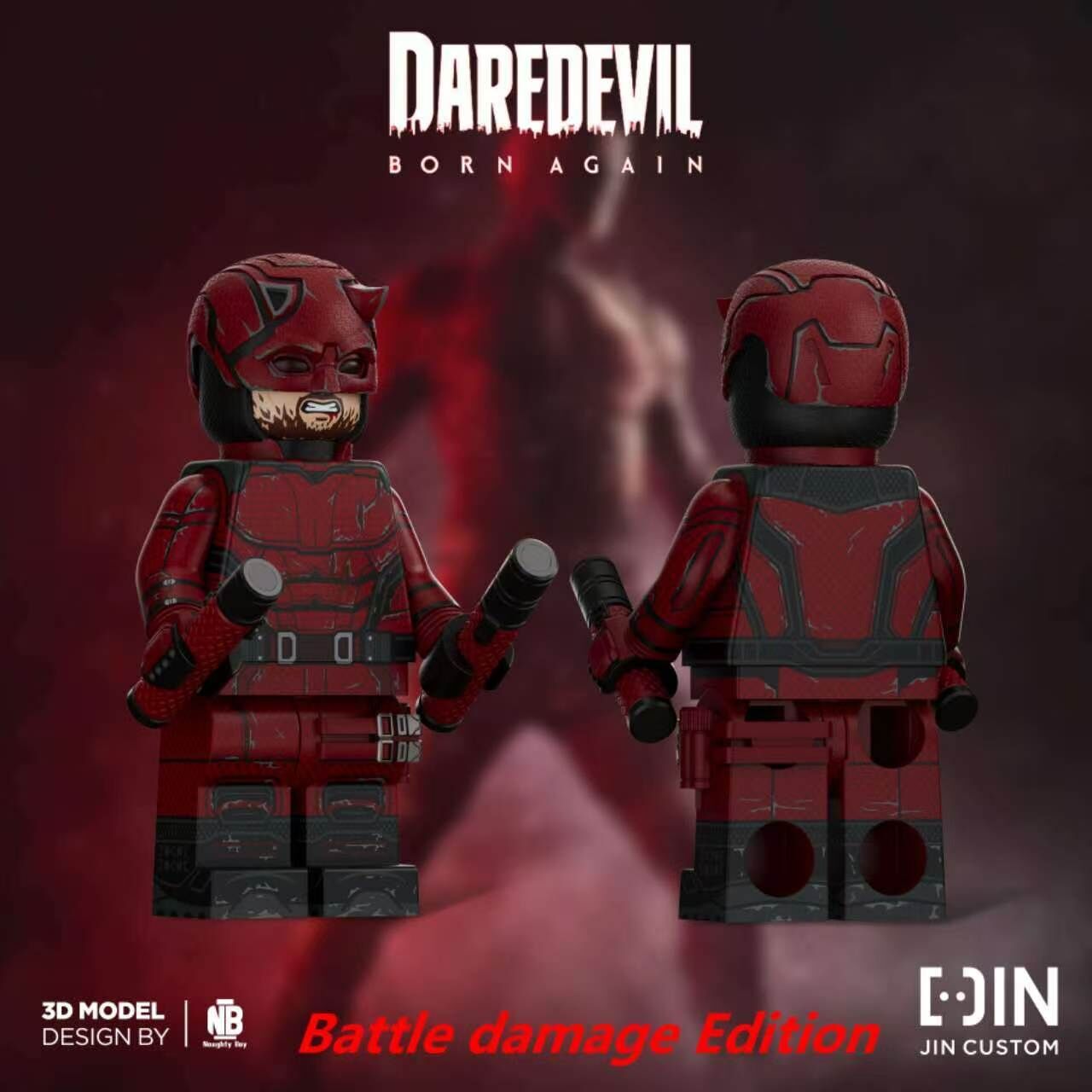 [Jin Custom][Preorder] Daredevil: Born Again (Battle Damage Ver)  [PADprinted]