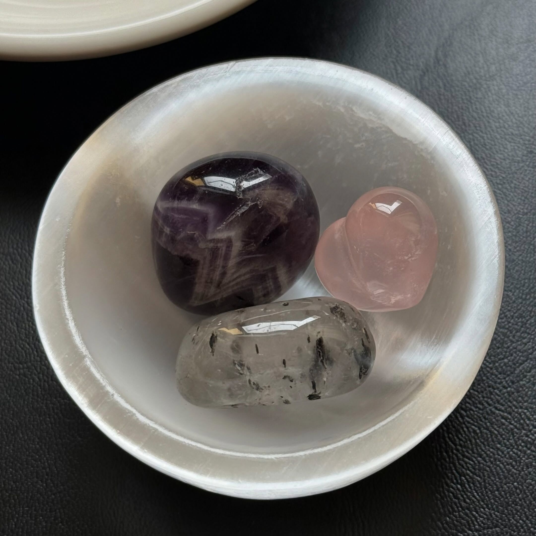[原石] 透石膏碗 水晶淨化碗