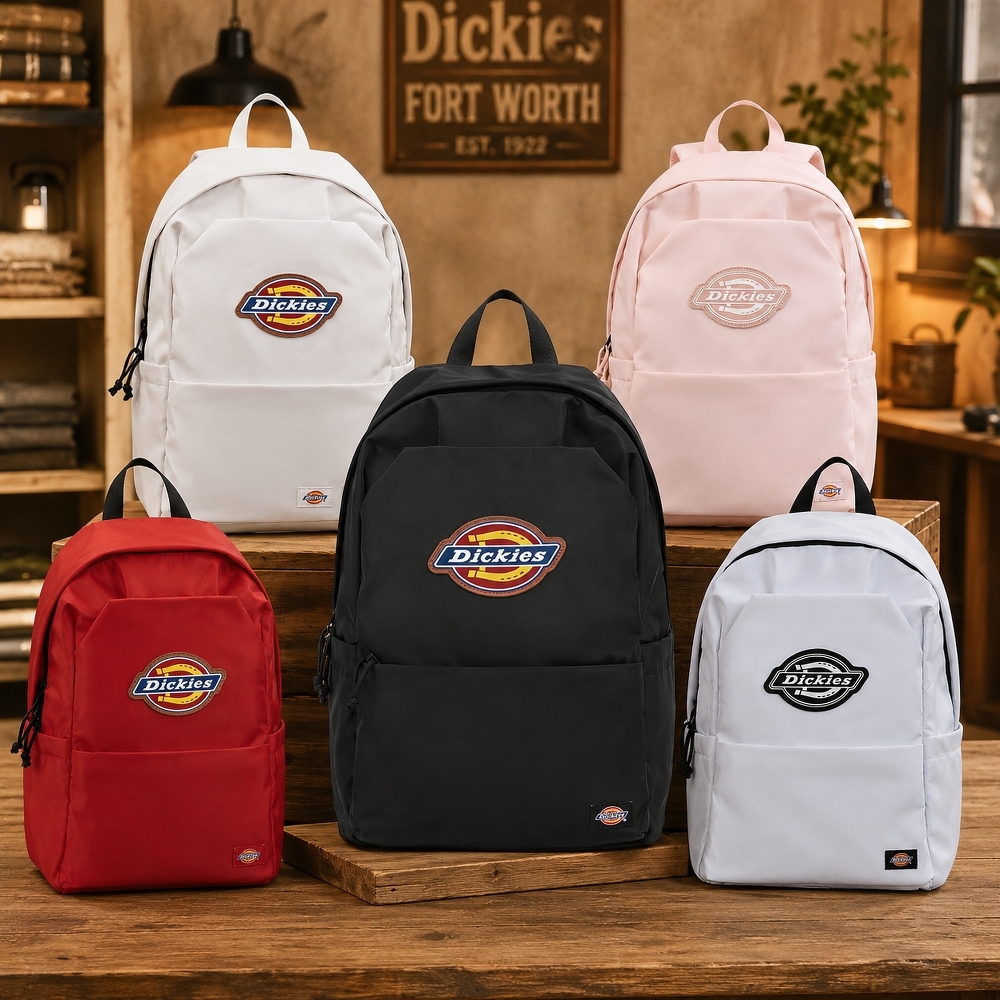 Dickies 皮質 logo 大容量 後背包 雙肩包
