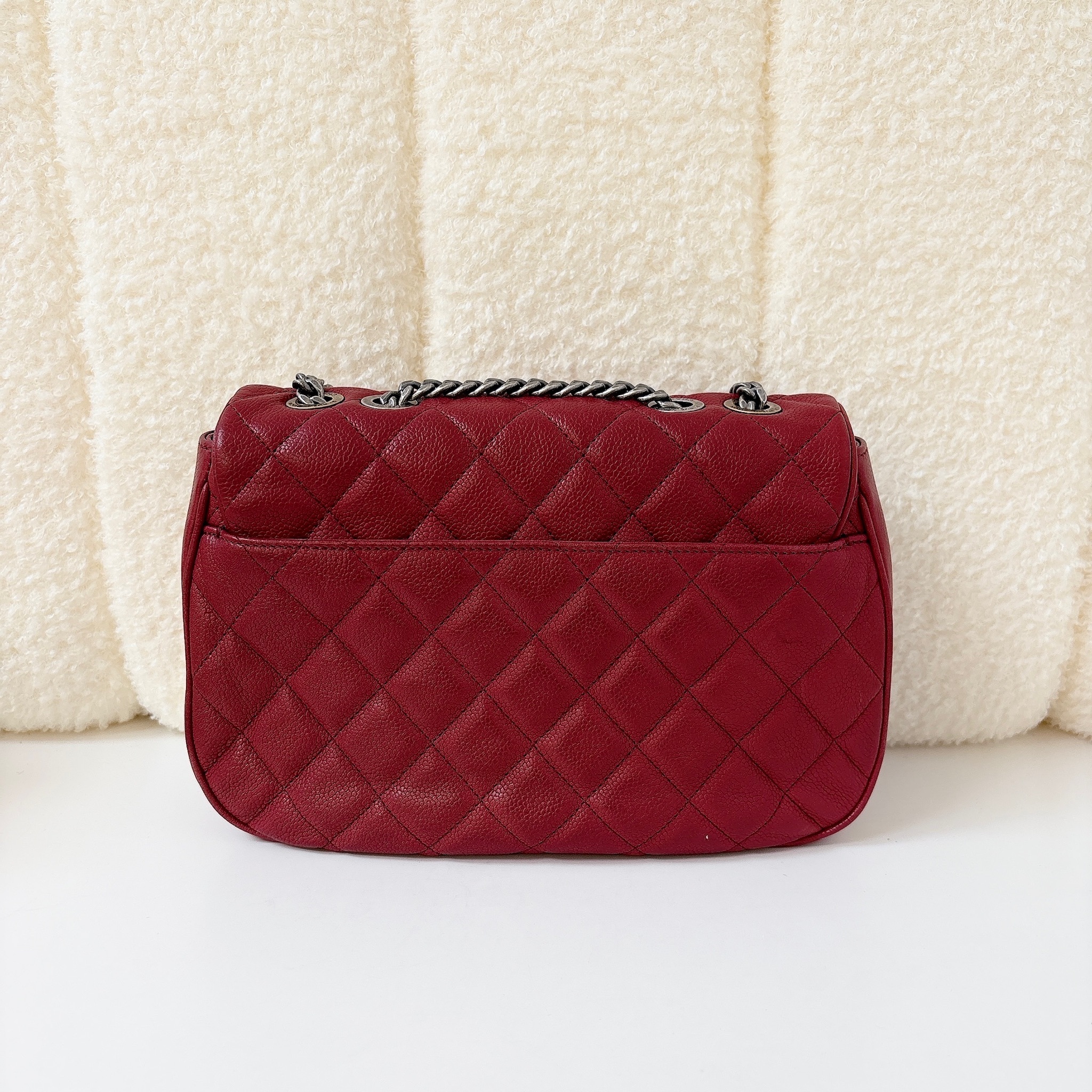 Chanel Casual Pocket Flap Messenger - Red / G & S HW