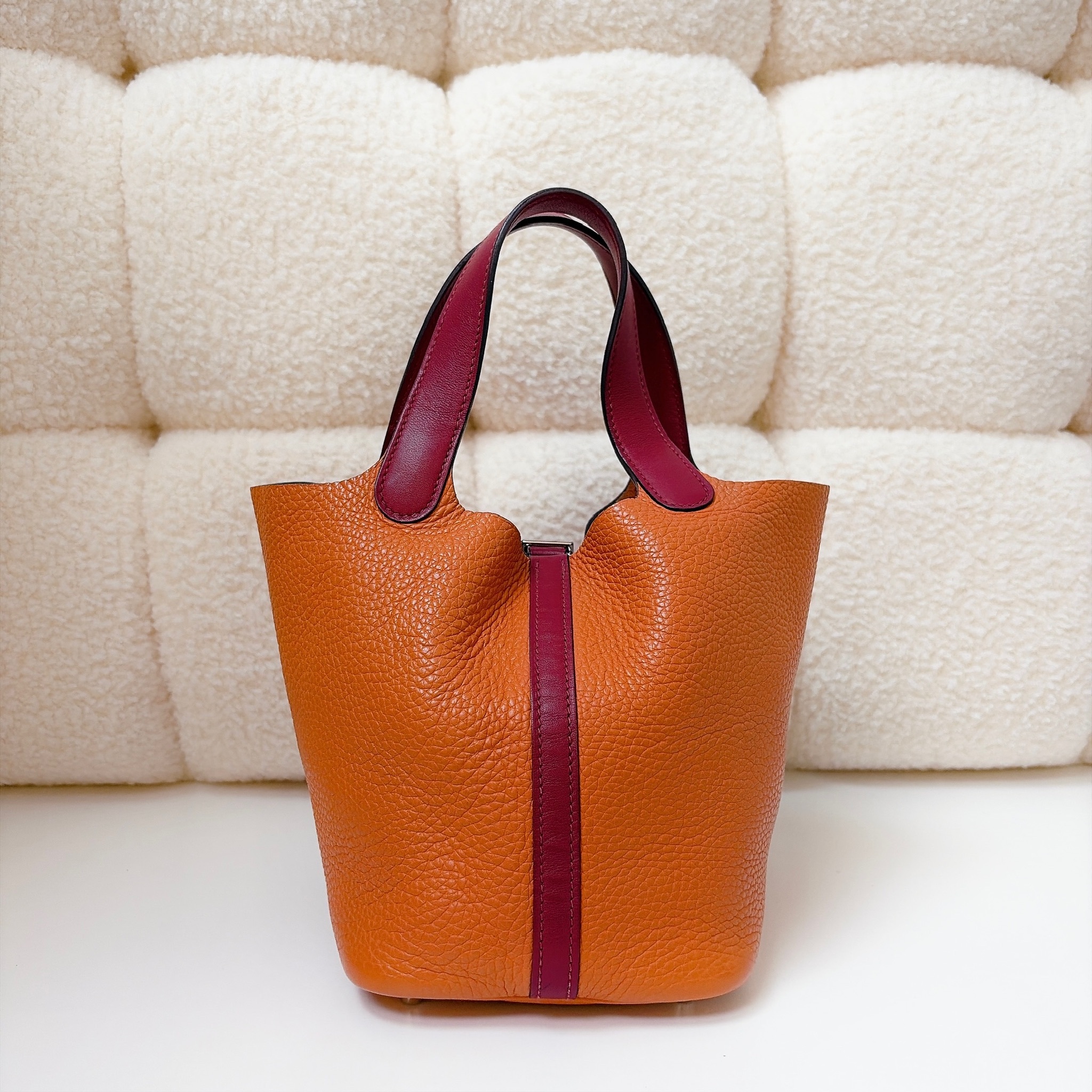 Hermes Picotin Lock 18 - Hermes Orange / SHW