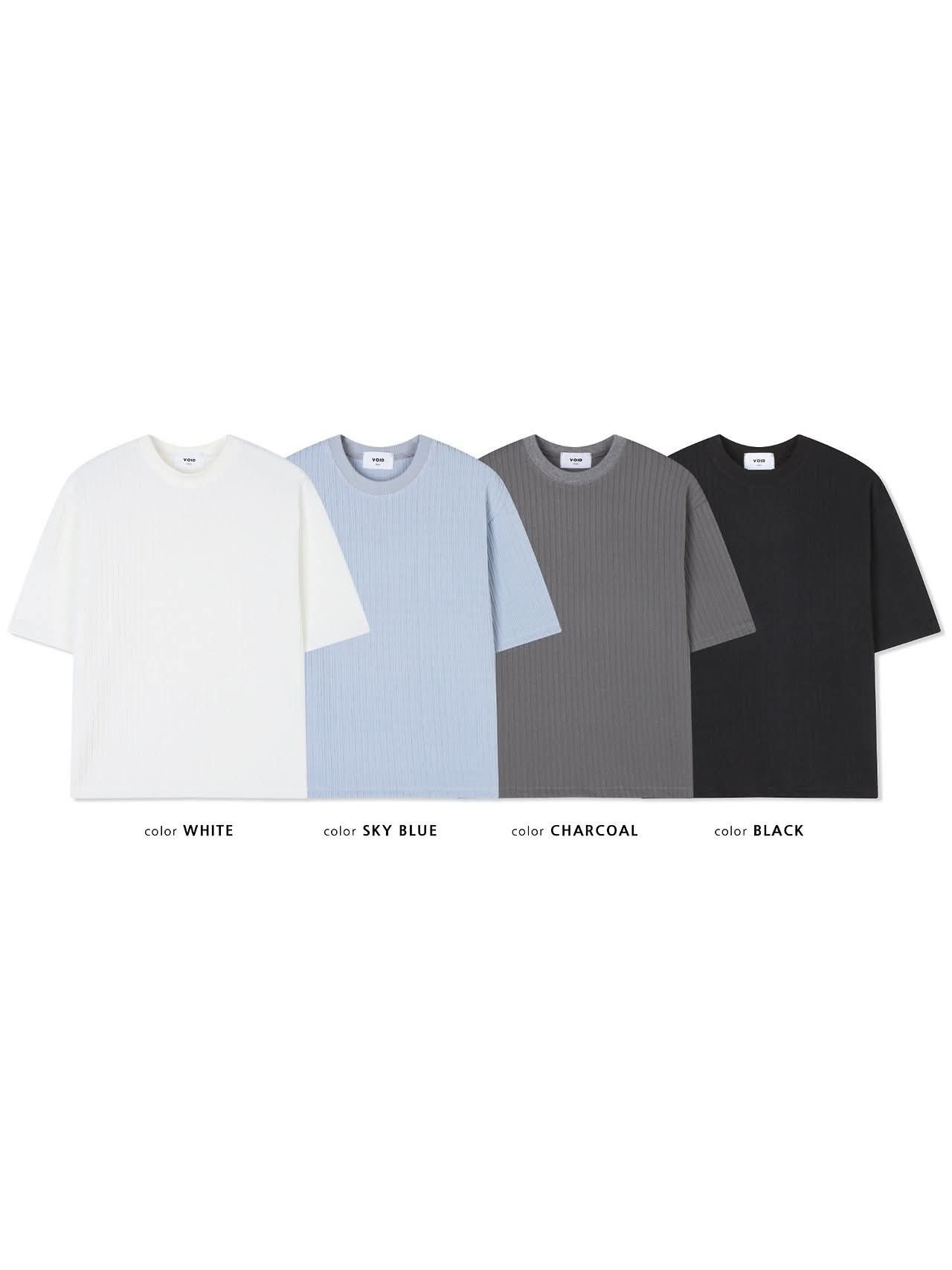 暗直紋短袖Tee VOID-159T