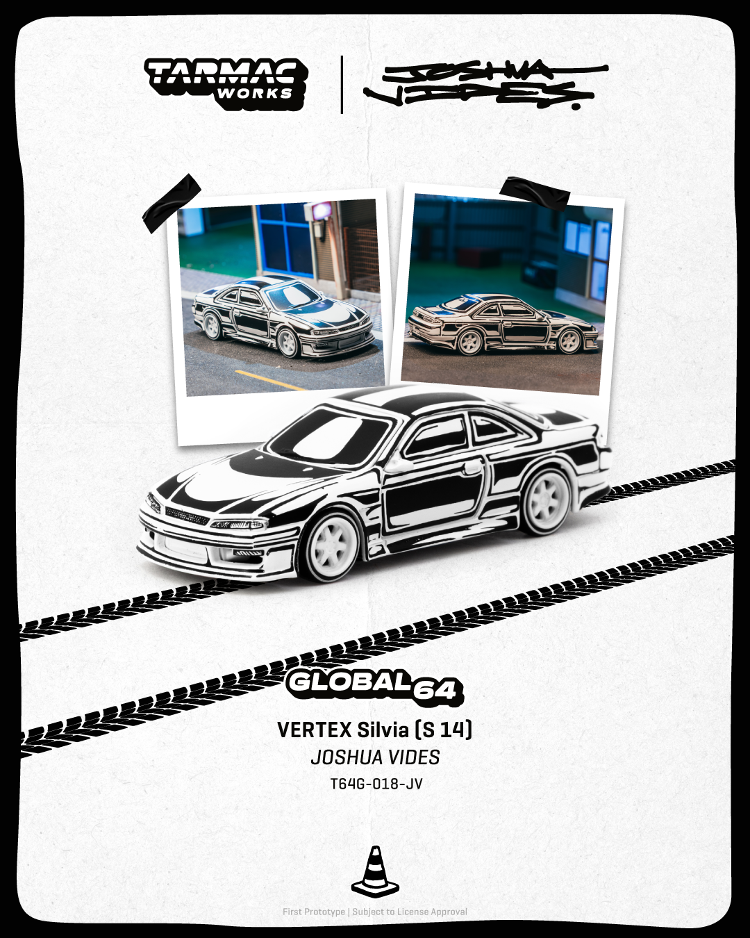 Tarmac Works VERTEX Silvia S14 (JOSHUA VIDES設計)