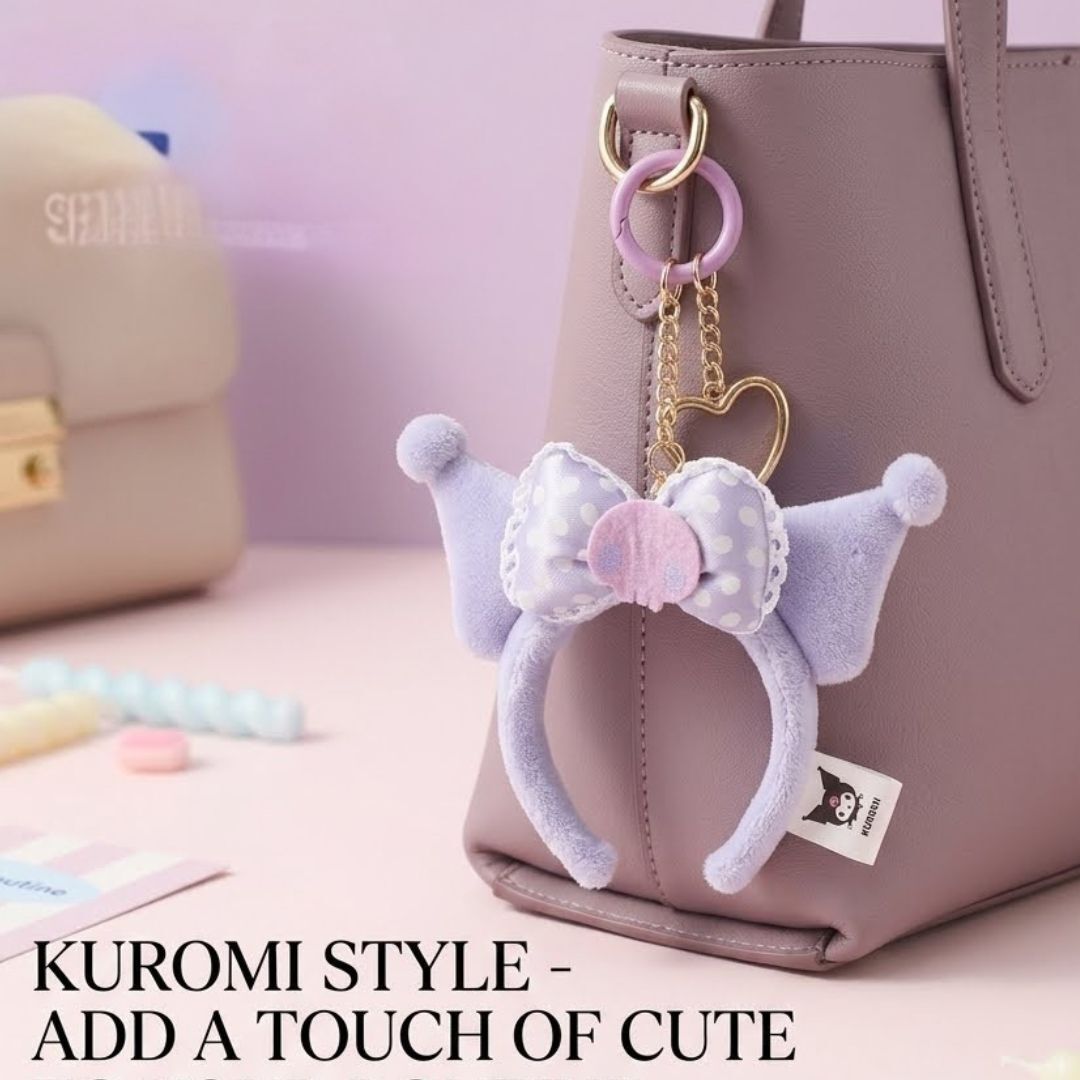 庫洛米 Sanrio 迷你造型髮箍鎖匙扣 吊飾