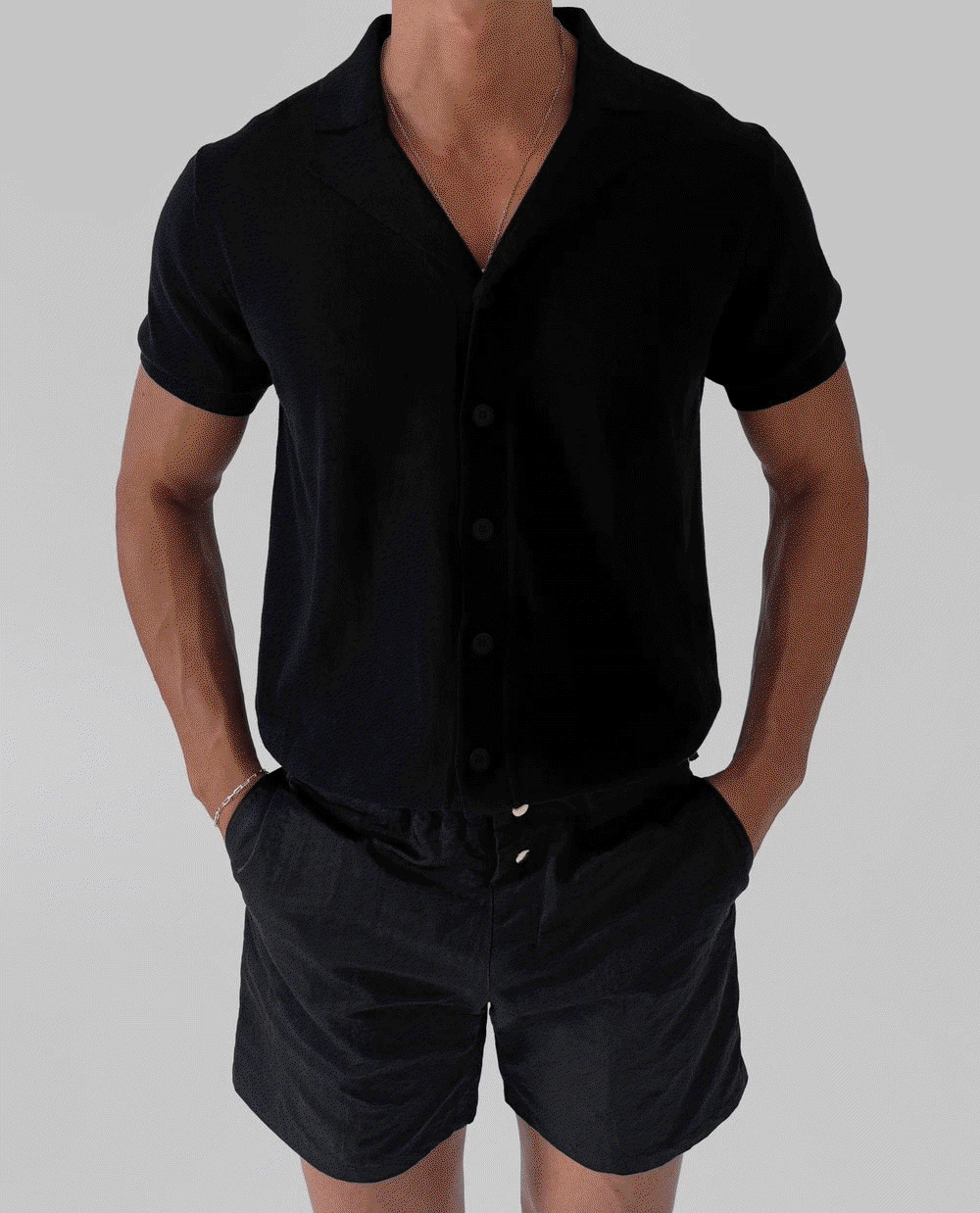Nello Muscle Short-Sleeve Cardigan