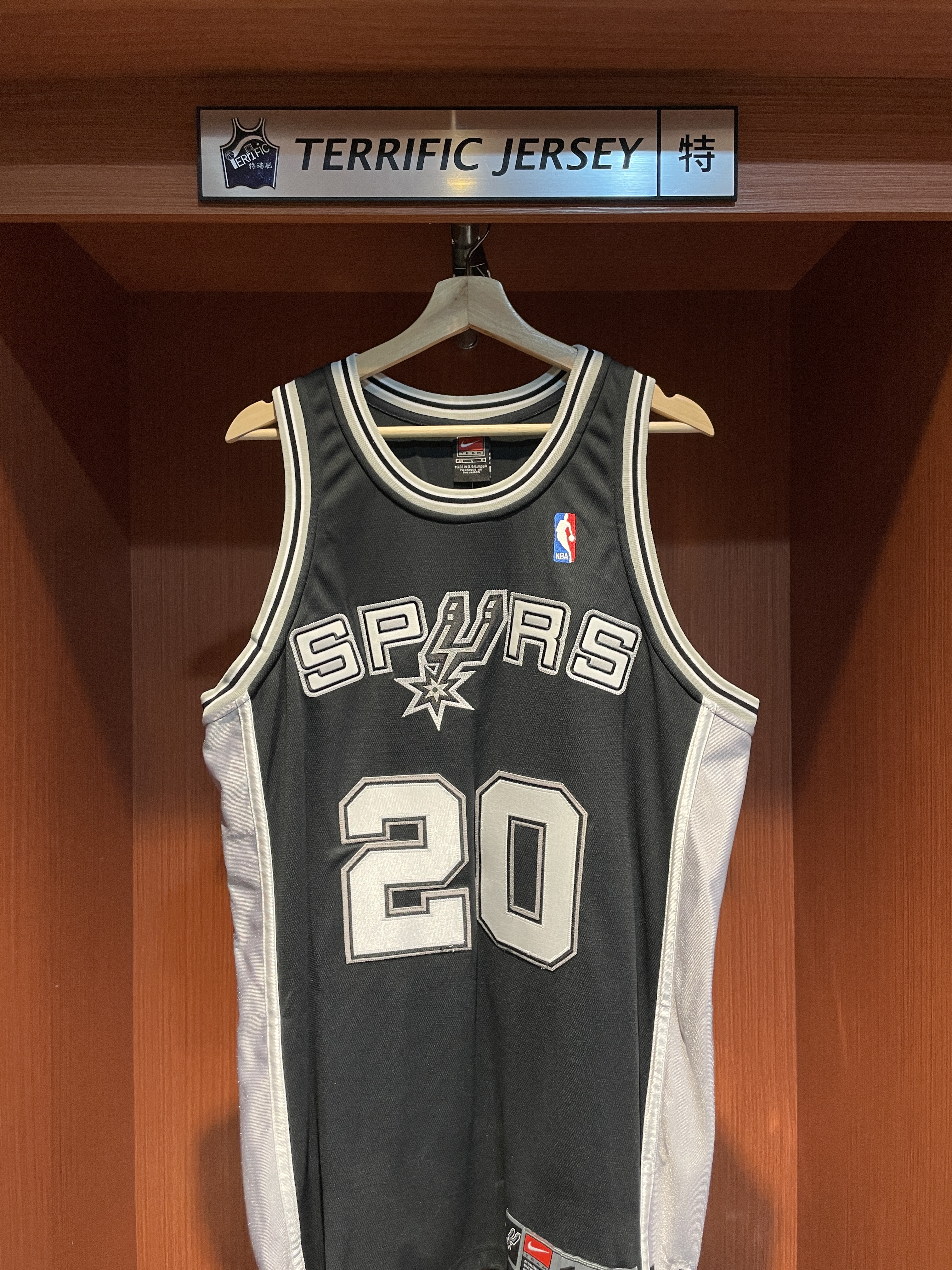 NBA球衣 Manu Ginobili 聖安東尼奧馬刺黑 Nike Authentic 球員版 電繡 全新