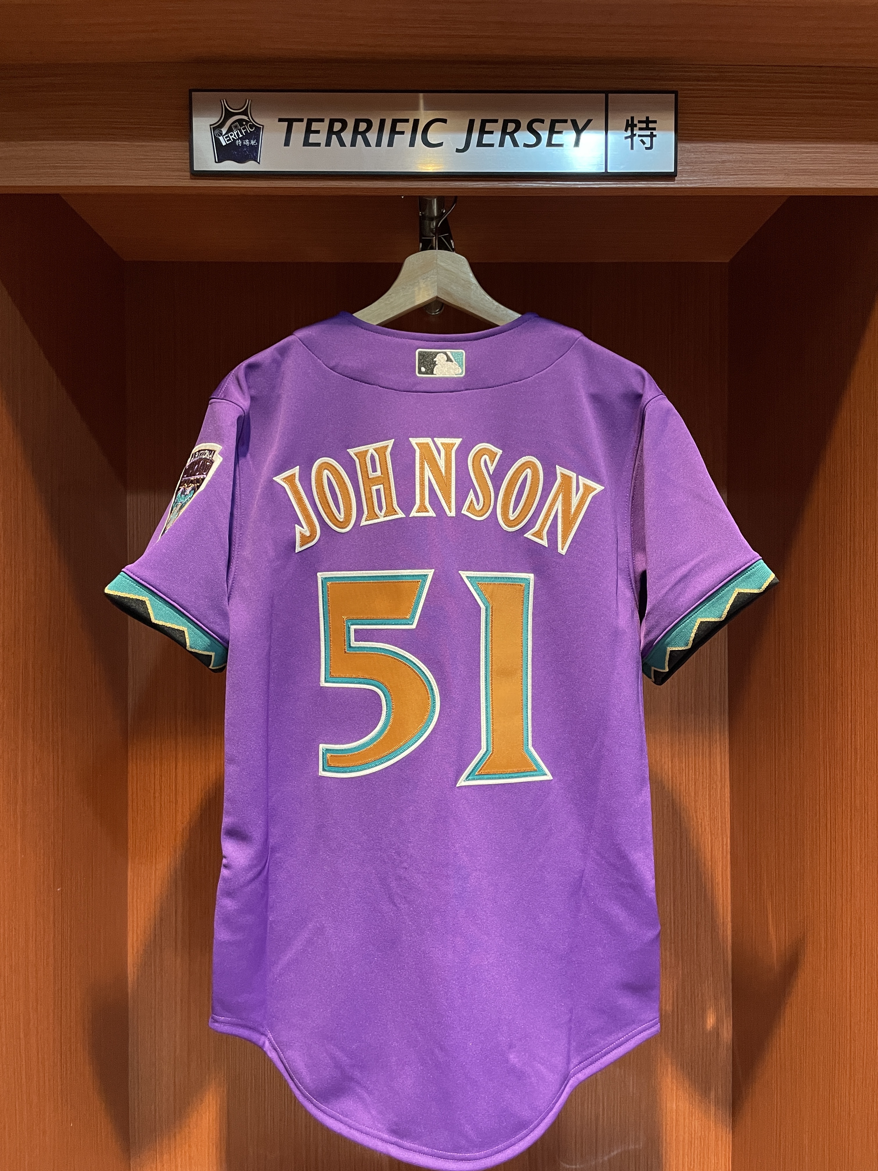 MLB球衣 Randy Johnson 亞利桑那響尾蛇紫 2000 M&N Authentic Player Name Jersey 球員版 電繡 全新