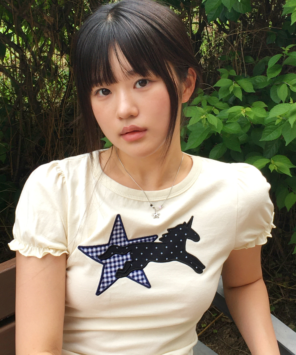 ROGIN N ROSIE 星空獨角獸貼布繡 T-Shirt 260213_9