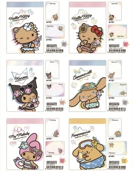 【最新發售】JP Sanrio 曬燶 Mini Memo 4550 TK260610