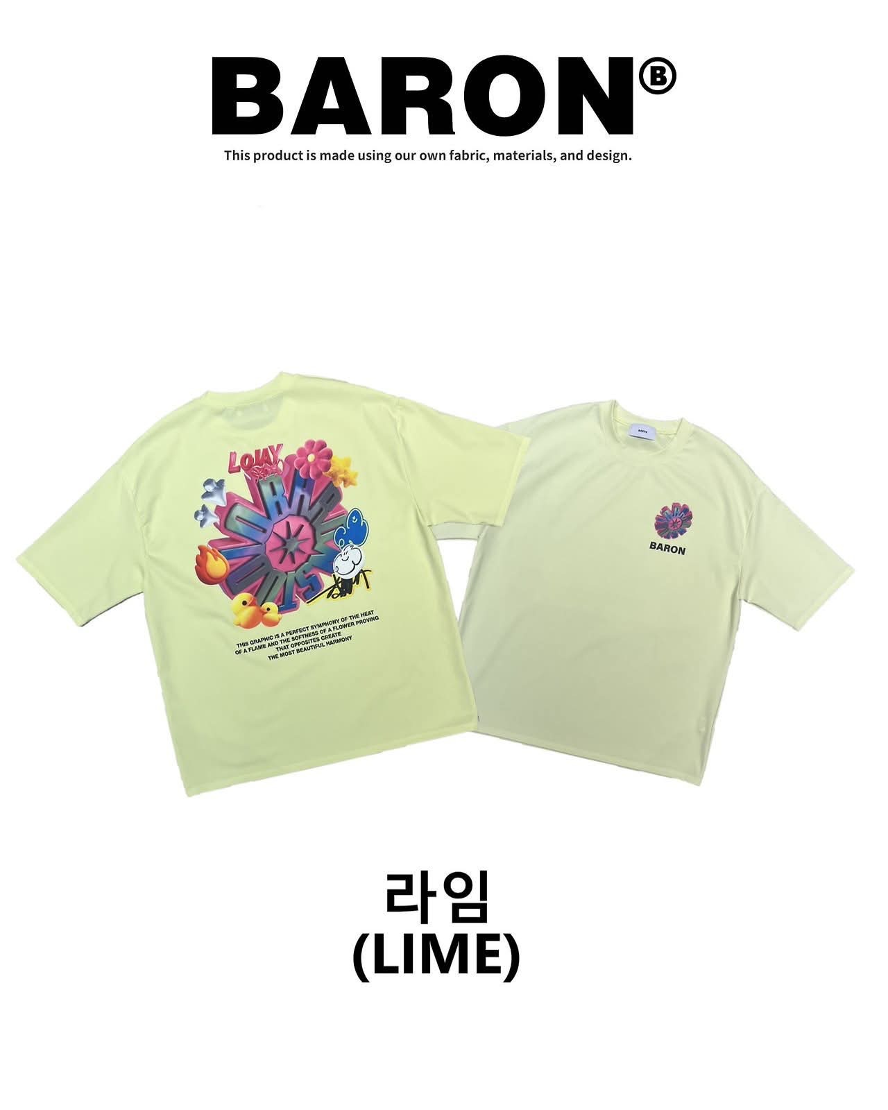 英文字圖案短袖Tee BARON-270T