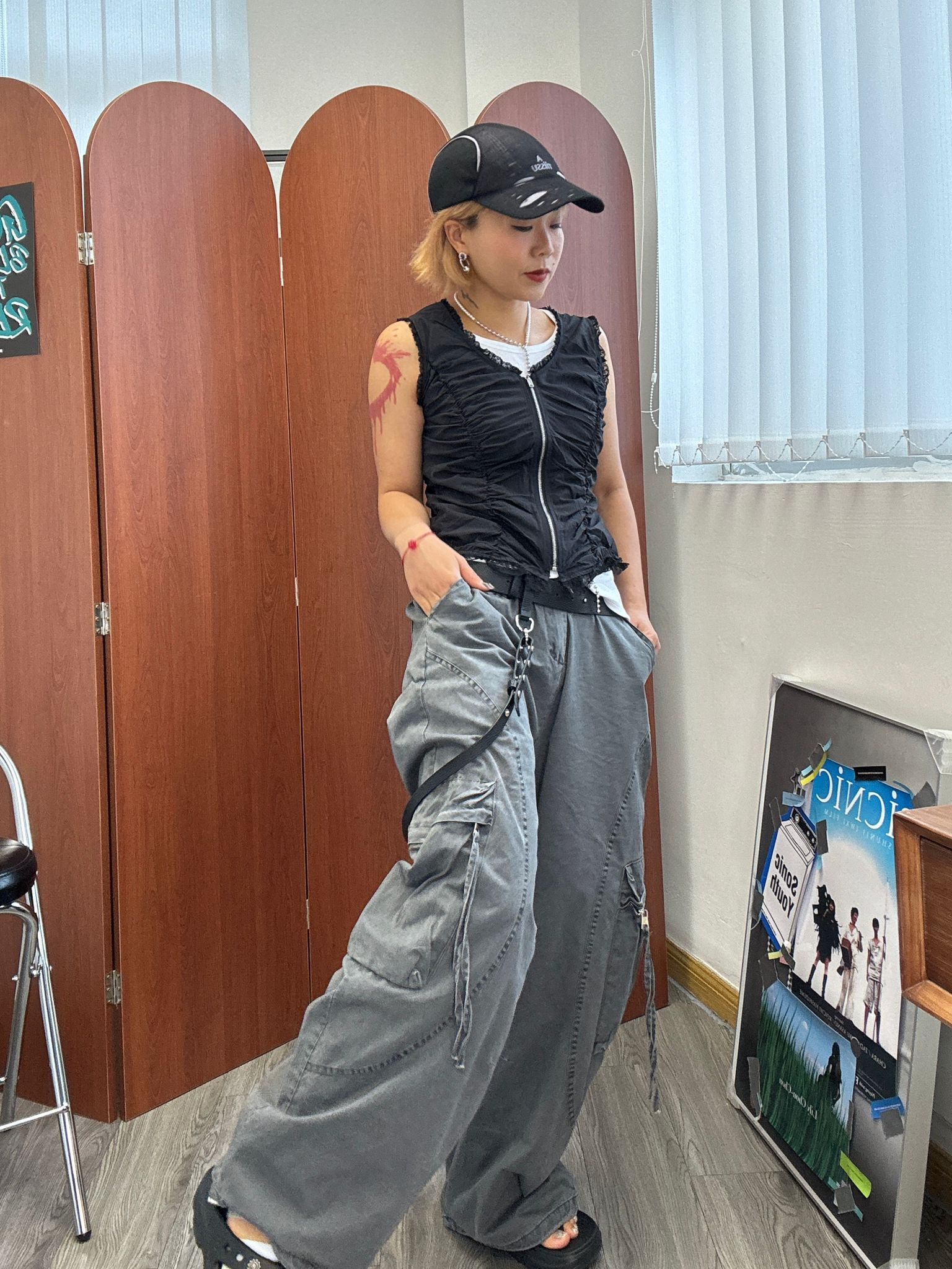 NEW！洗水工裝褲