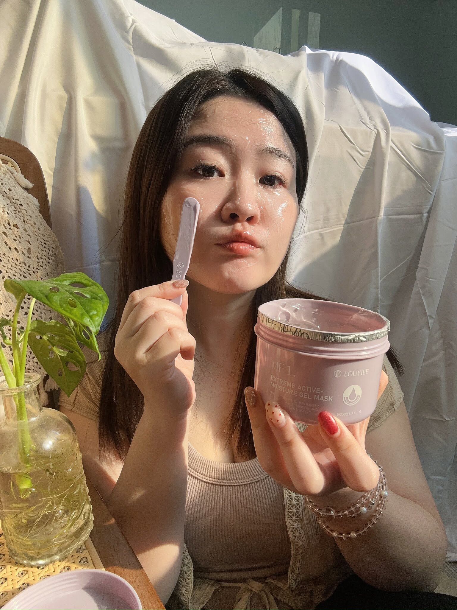 寶藝凍膜評價心得,MF1保濕凍膜&解飢渴能量精華