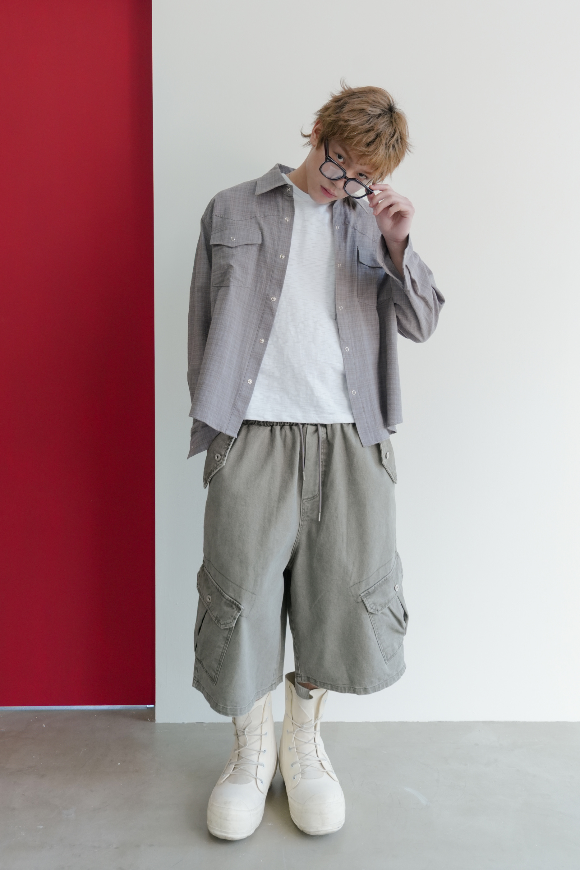 cow western check shirt #襯衫