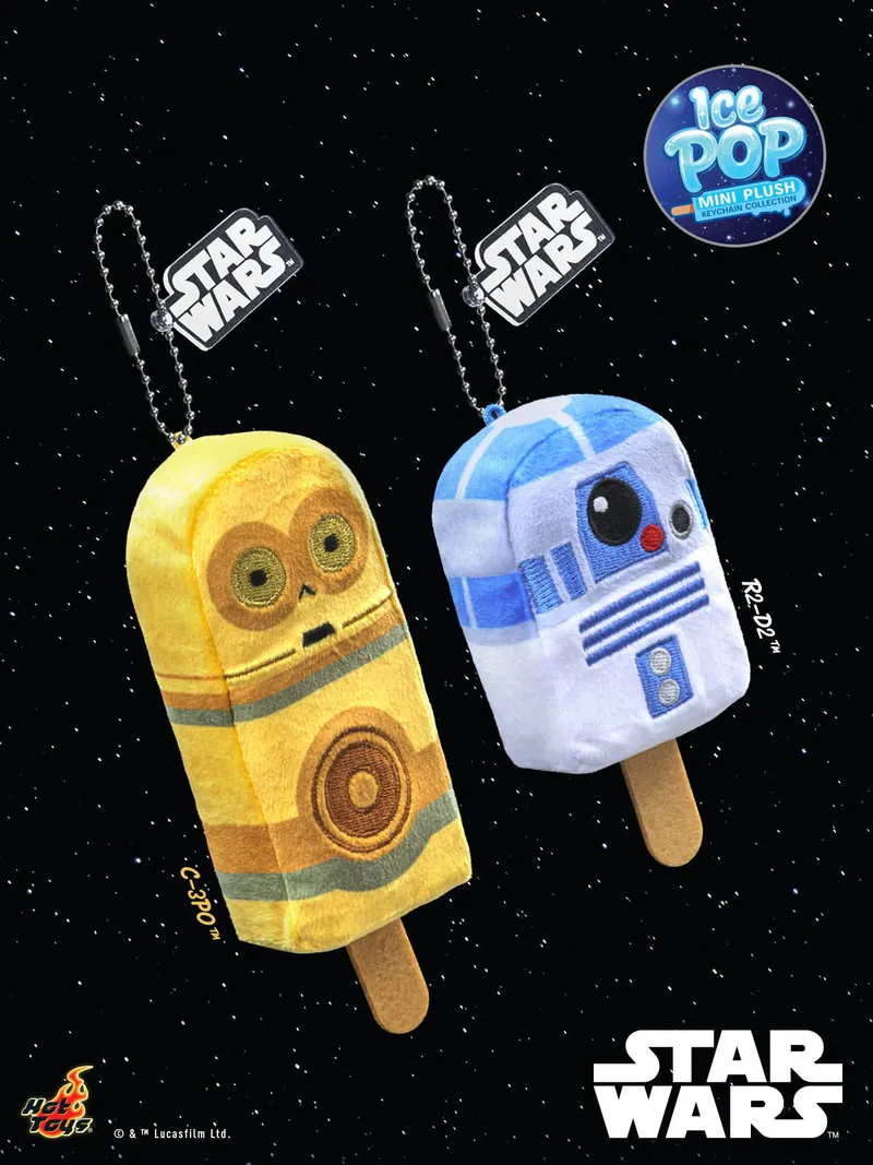 Hot Toys 星球大戰 Ice Pop Mini 毛公仔鑰匙圈（原盒12件，共6款不同）