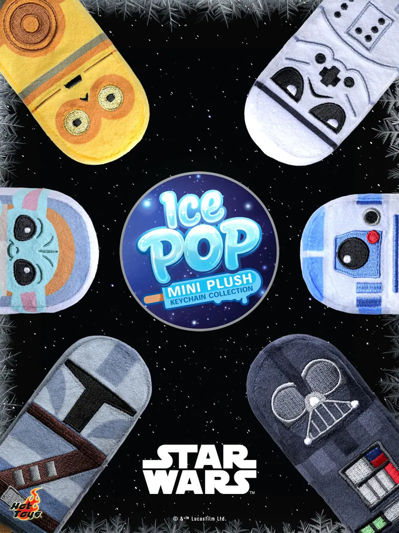 Hot Toys 星球大戰 Ice Pop Mini 毛公仔鑰匙圈（原盒12件，共6款不同）