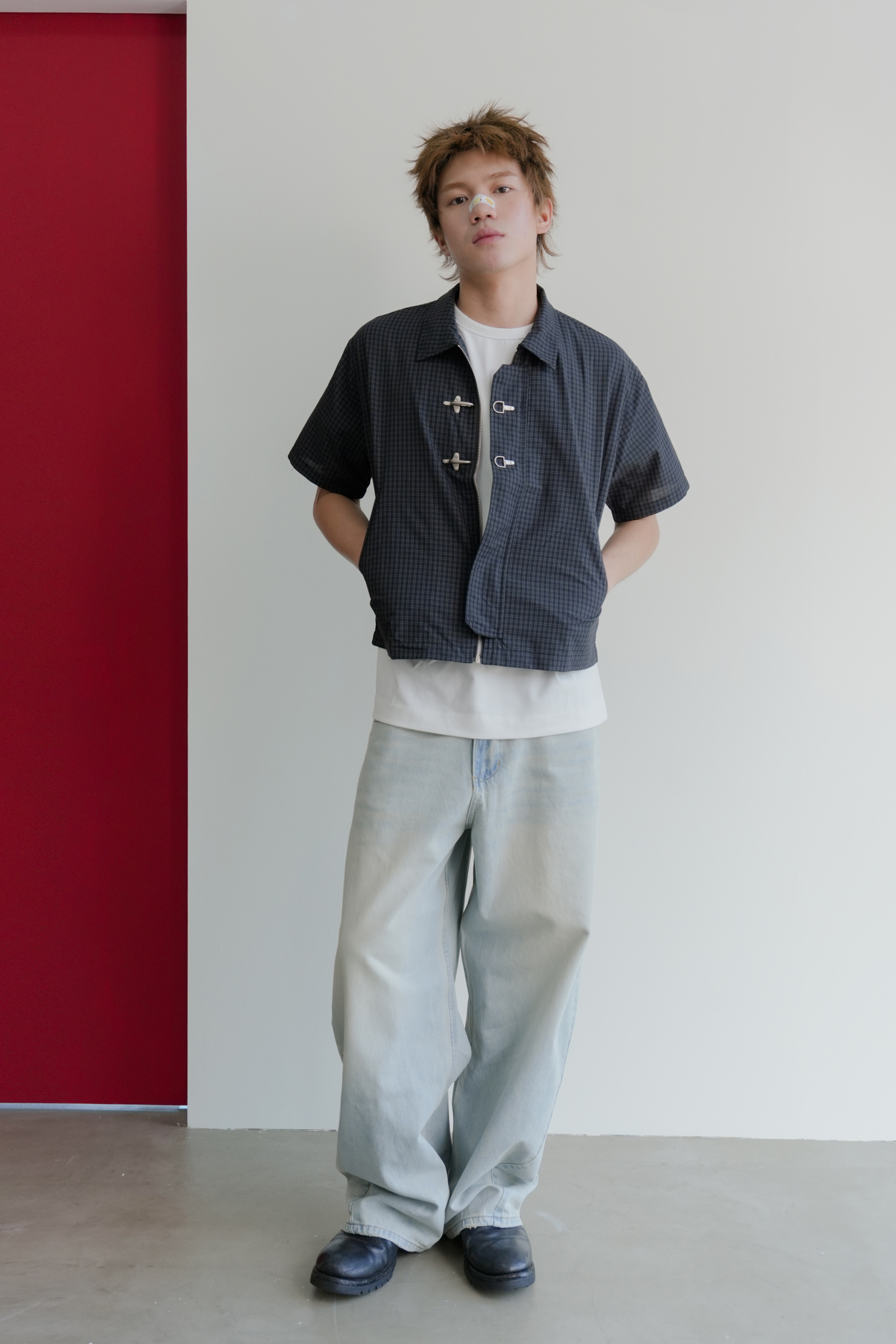 double-check buckle shacket #襯衫