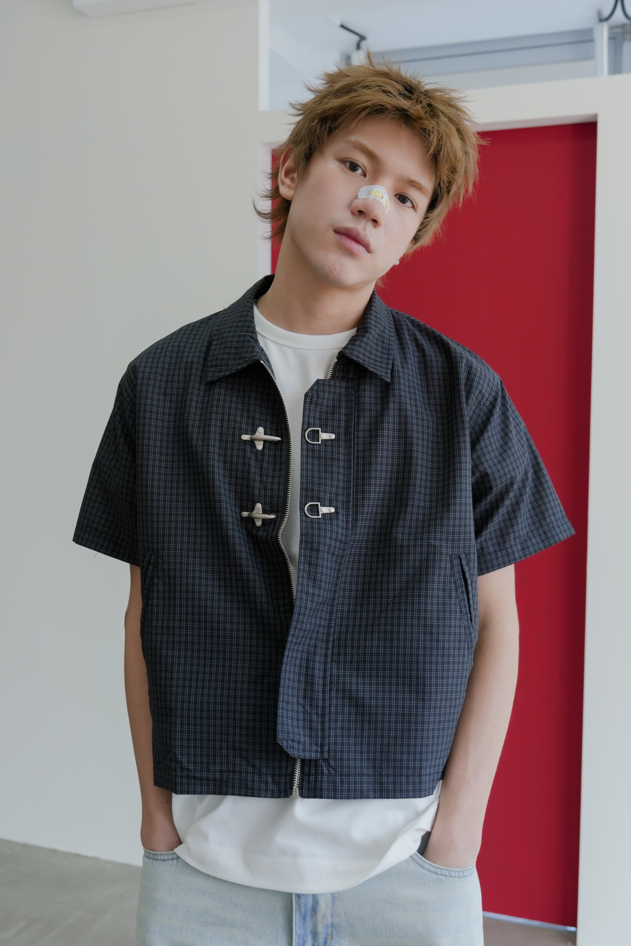 double-check buckle shacket #襯衫