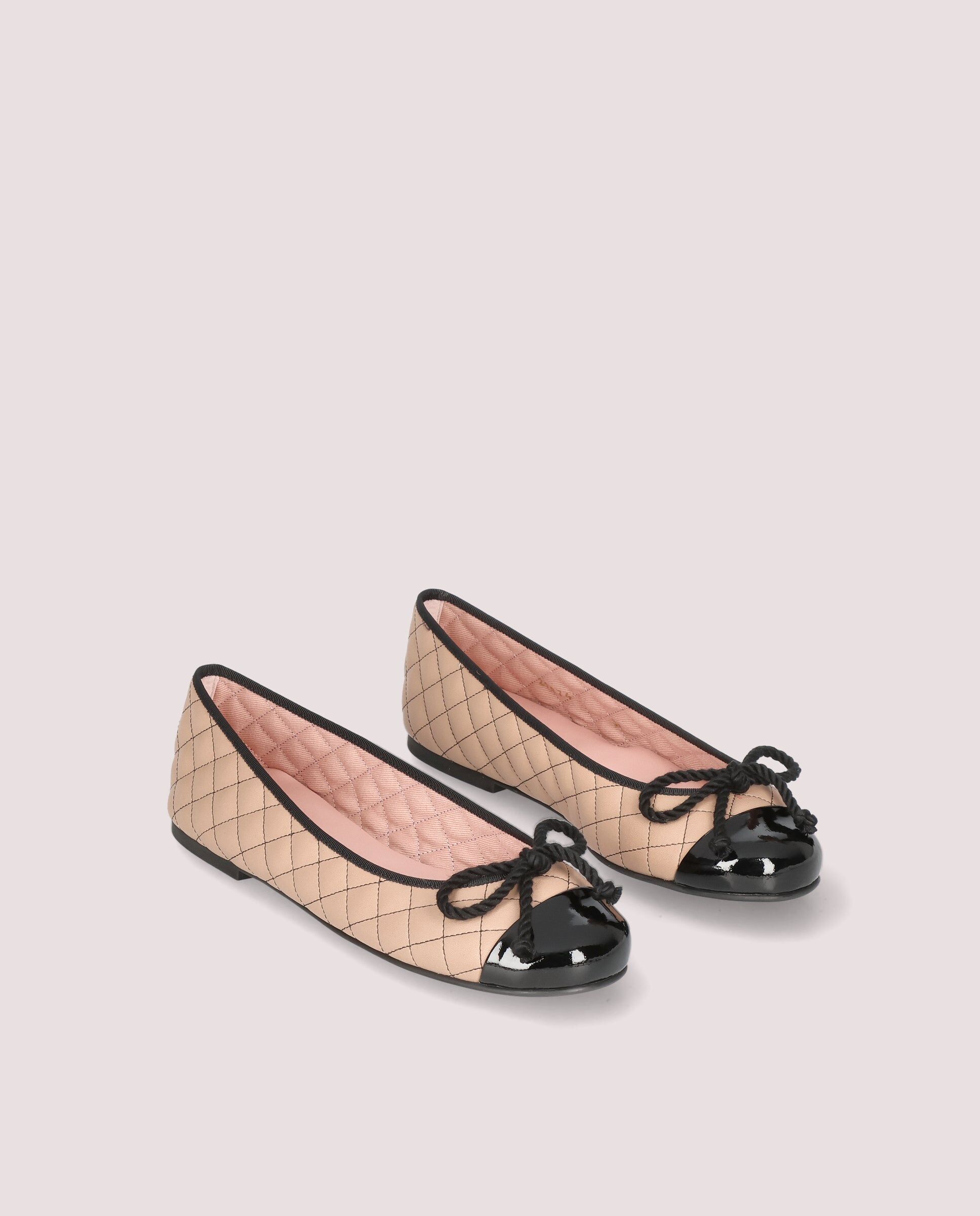 1PB0611-380 [PRETTY BALLERINAS] Rosario Beige Leather Ballet Flats #44227_AB (EU)