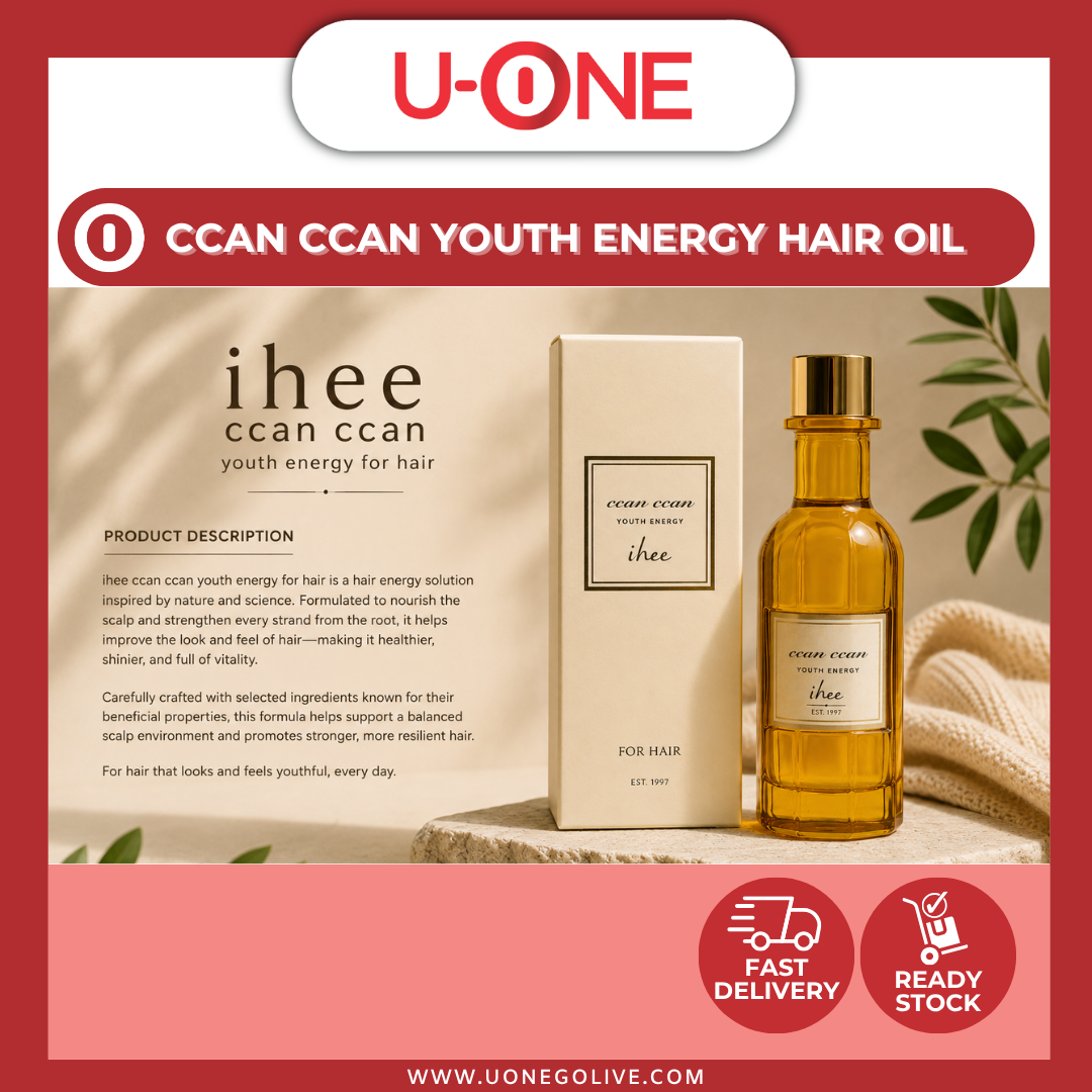 U-ONE | Korea | IHEE | Ccan Ccan Youth Energy Hair Oil | 120ml