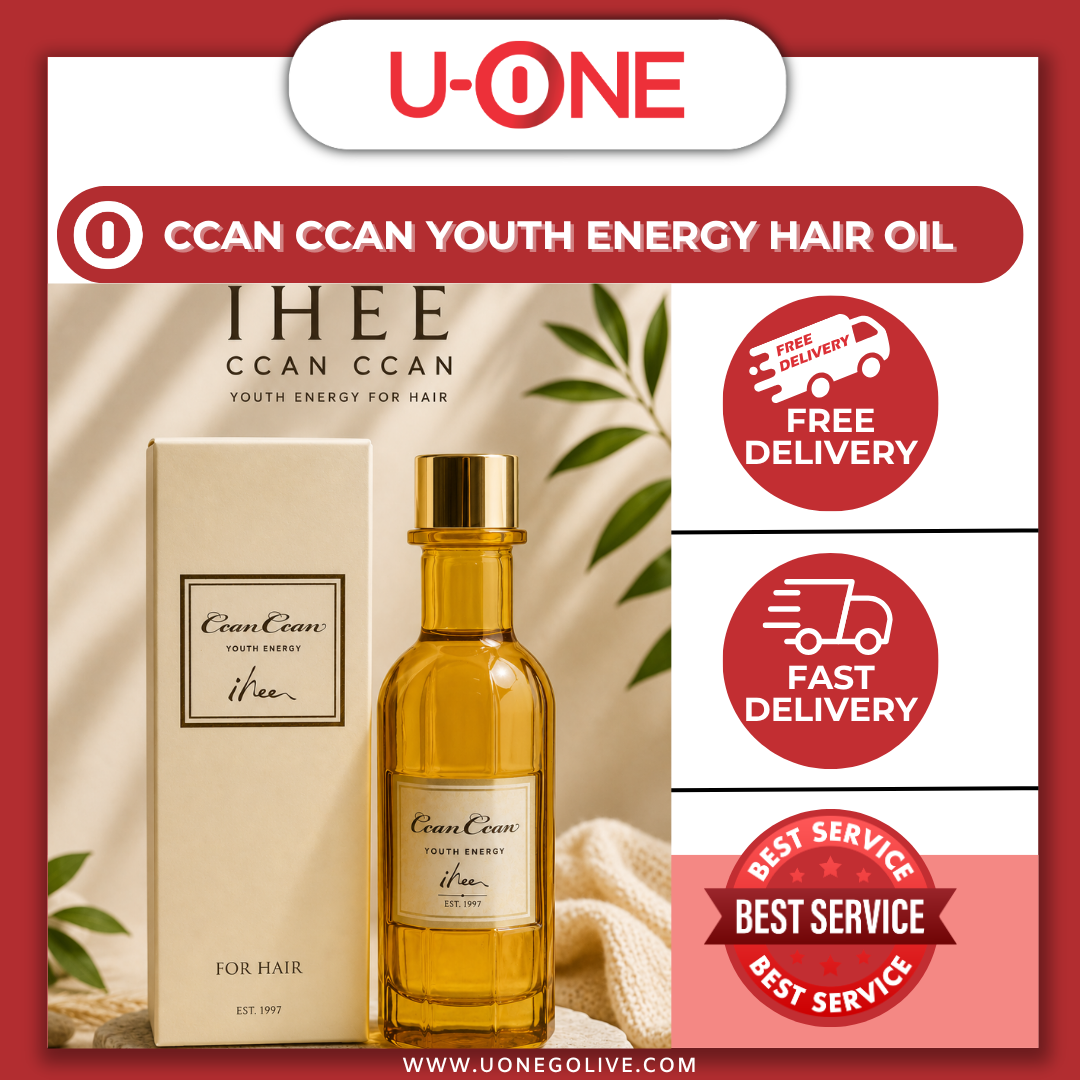 U-ONE | Korea | IHEE | Ccan Ccan Youth Energy Hair Oil | 120ml