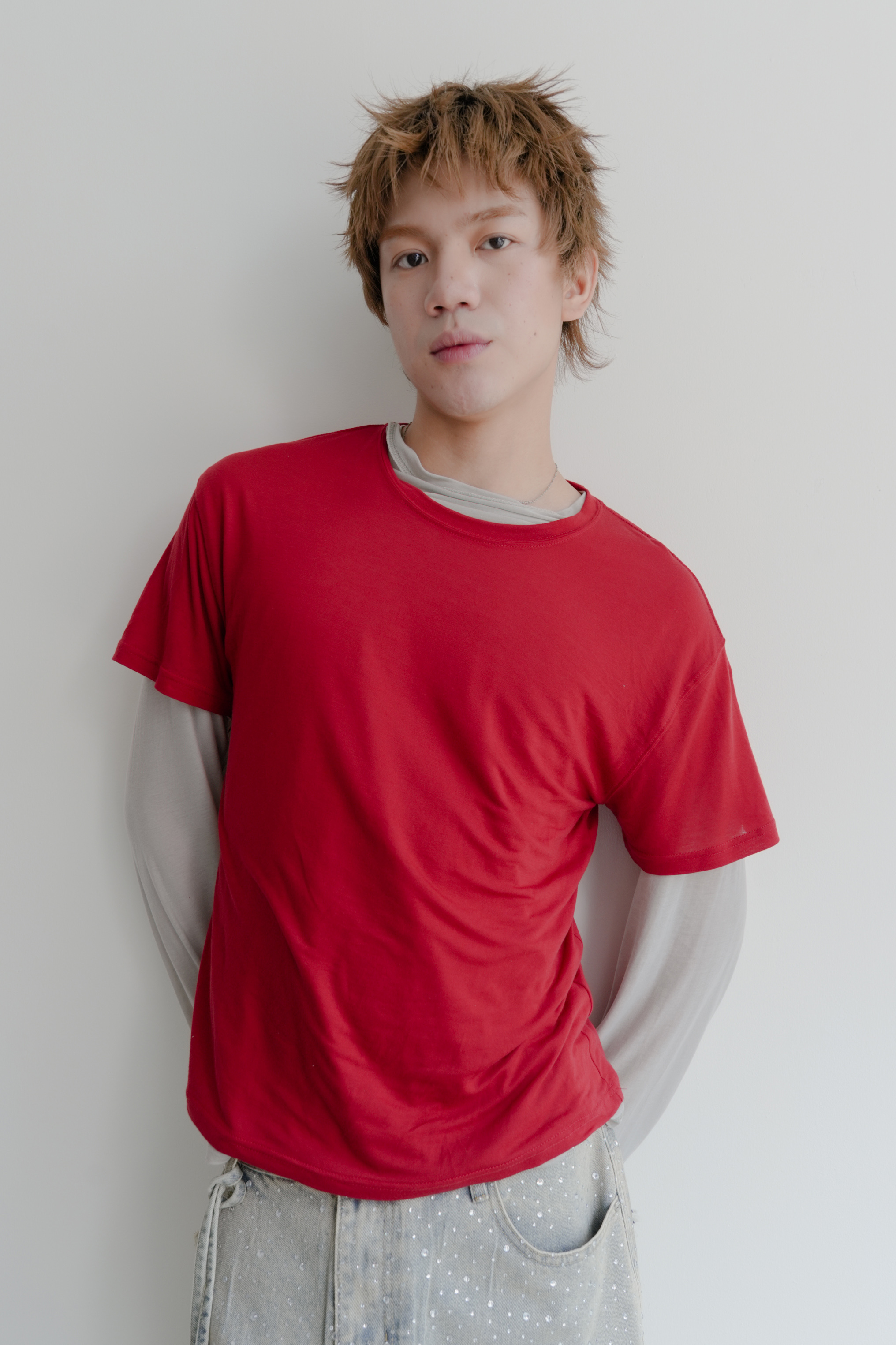 layered set t-shirt #上衣