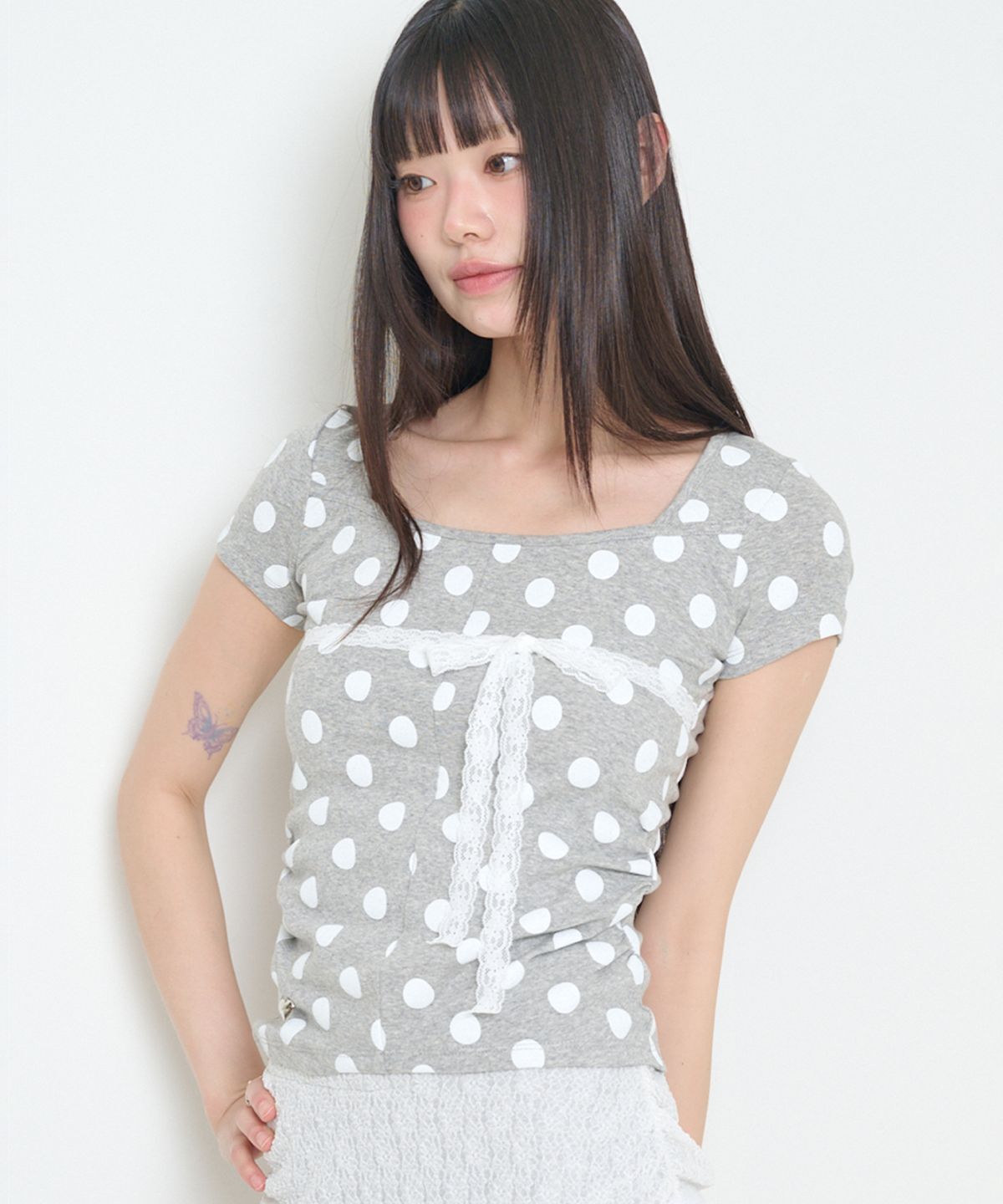 ILLIGO 點點紋上衣 道特麻花款 26SMTOP33DTML