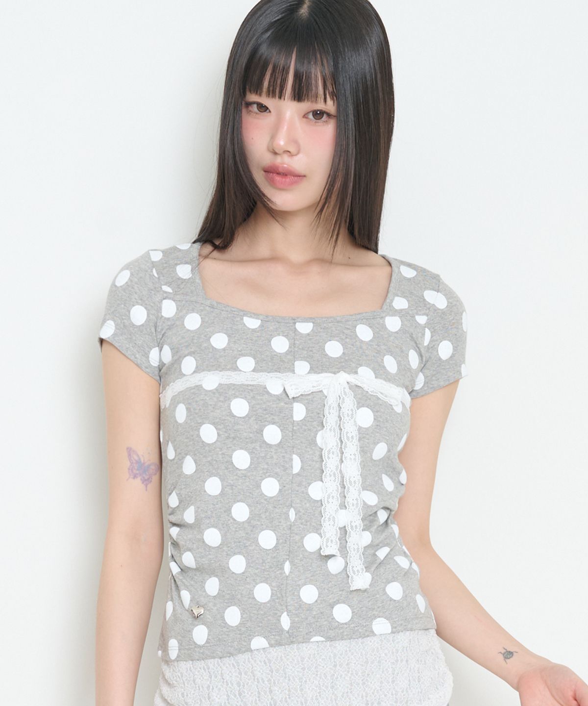 ILLIGO 點點紋上衣 道特麻花款 26SMTOP33DTML