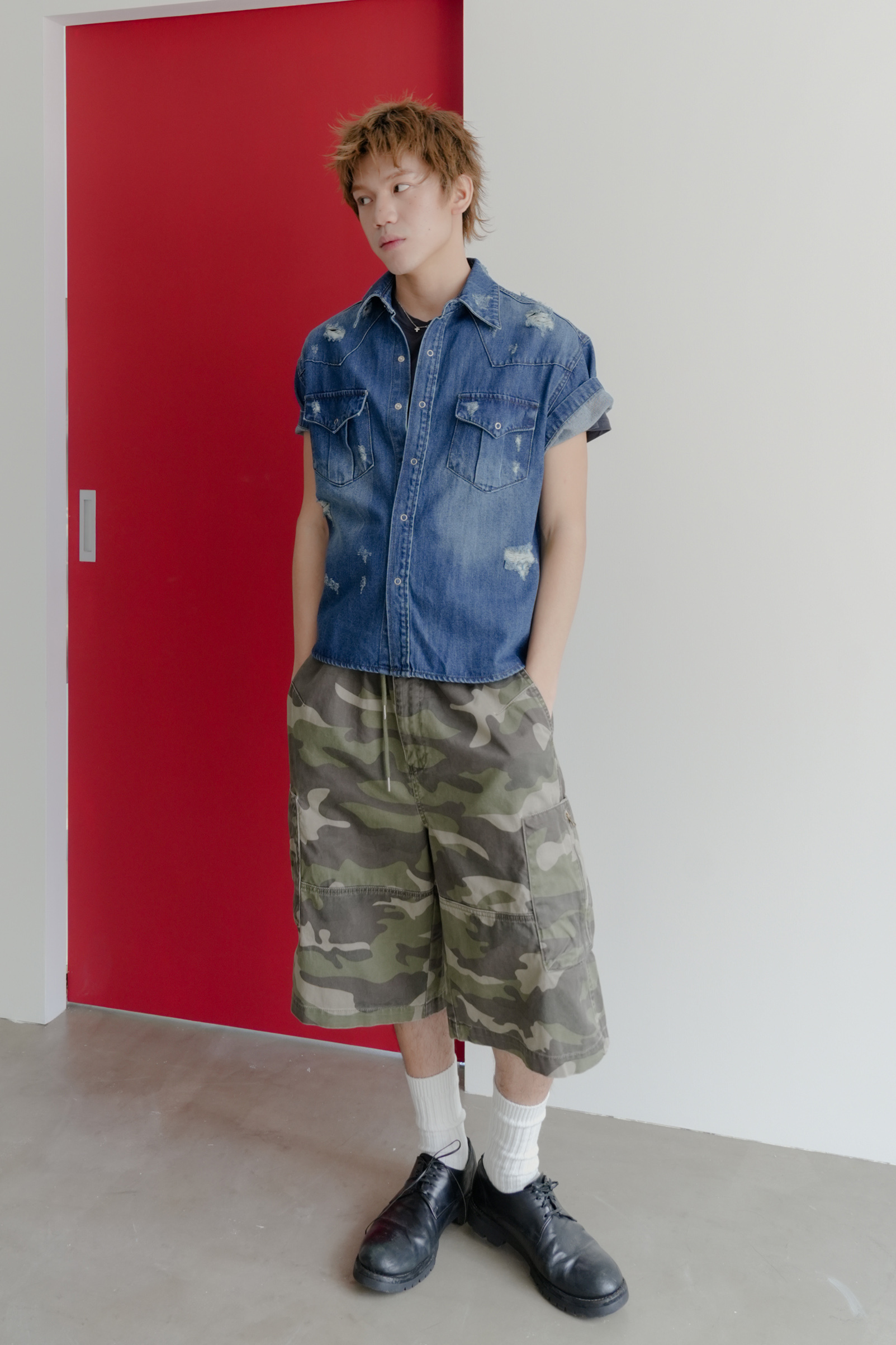 pinterest damage denim shirt #襯衫