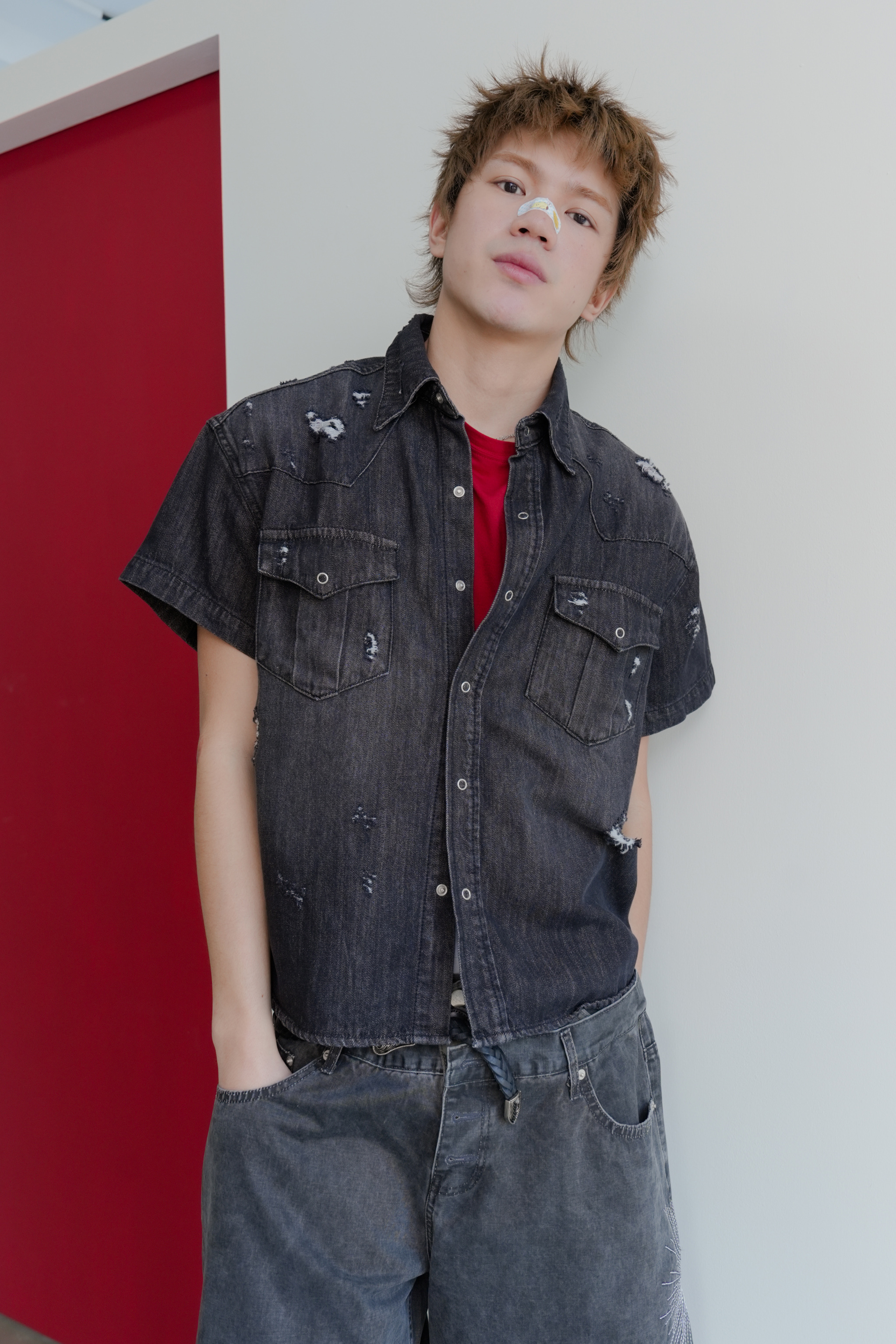 pinterest damage denim shirt #襯衫