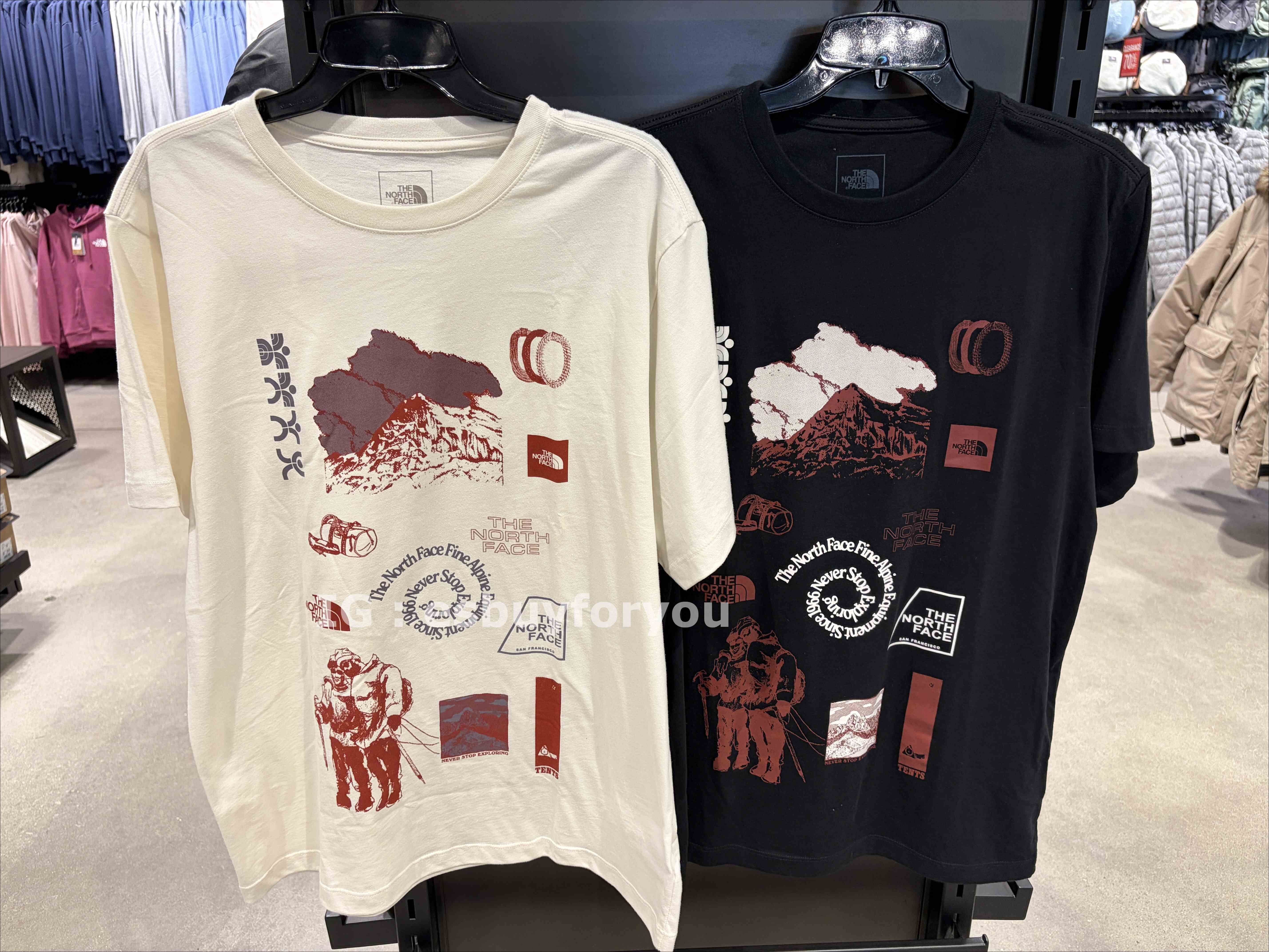THE NORTH FACE 男款 造型登山圖 短TEE (2色)