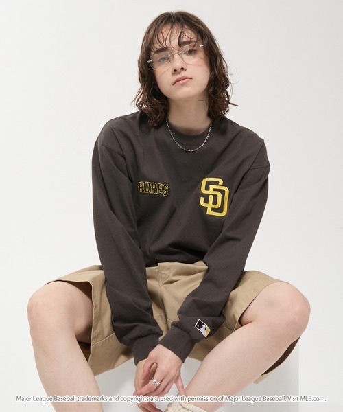 JP MLB 刺繡LOGO 長袖T-SHIRT(UNISEX)