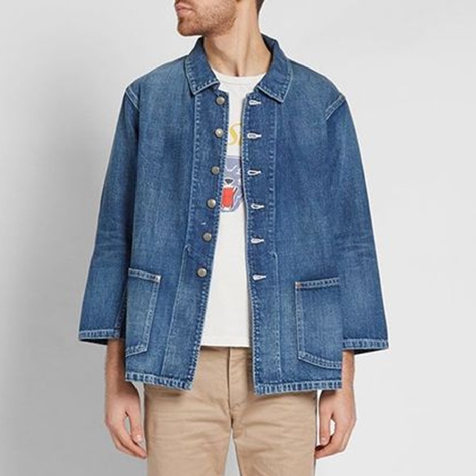 LAST PCS: VISVIM SOCIAL SCULPTURE BUCKY COVERALL DAMAGED JACKET - SIZE 3 PRE ORDER ITEM (預訂中)