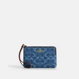 [S] COACH LOGO C DENIM CORNER ZIP WRISTLET, SCO1242 (SCO1242)