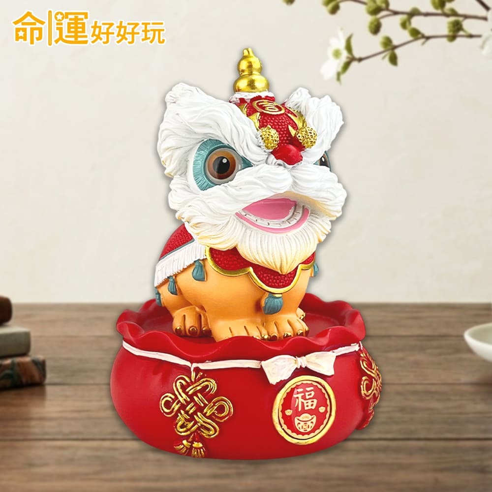 【命運好好玩】萌寶吞金獸擺件(富貴紅) (廠商直出、不參加免運及滿額贈優惠)