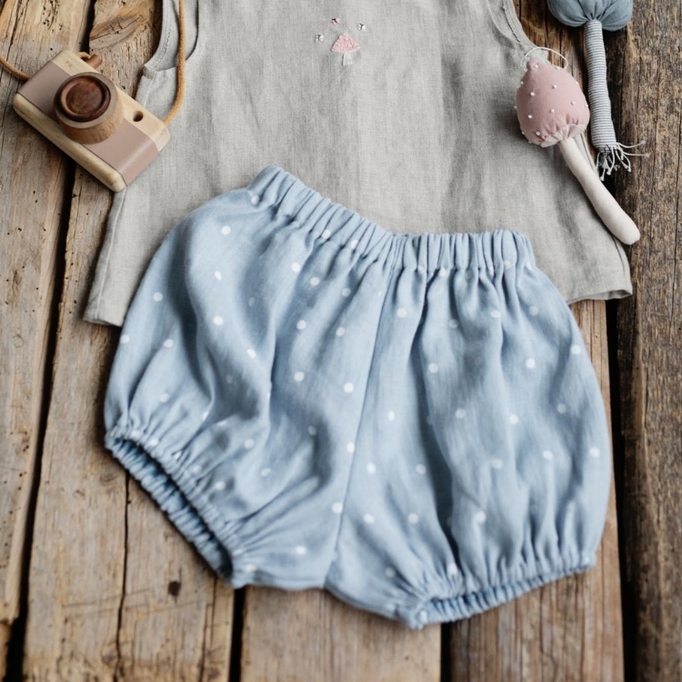 (預購)ALL THE BEAUTIFUL LINEN 亞麻刺繡泡泡褲 BLOOMERS
