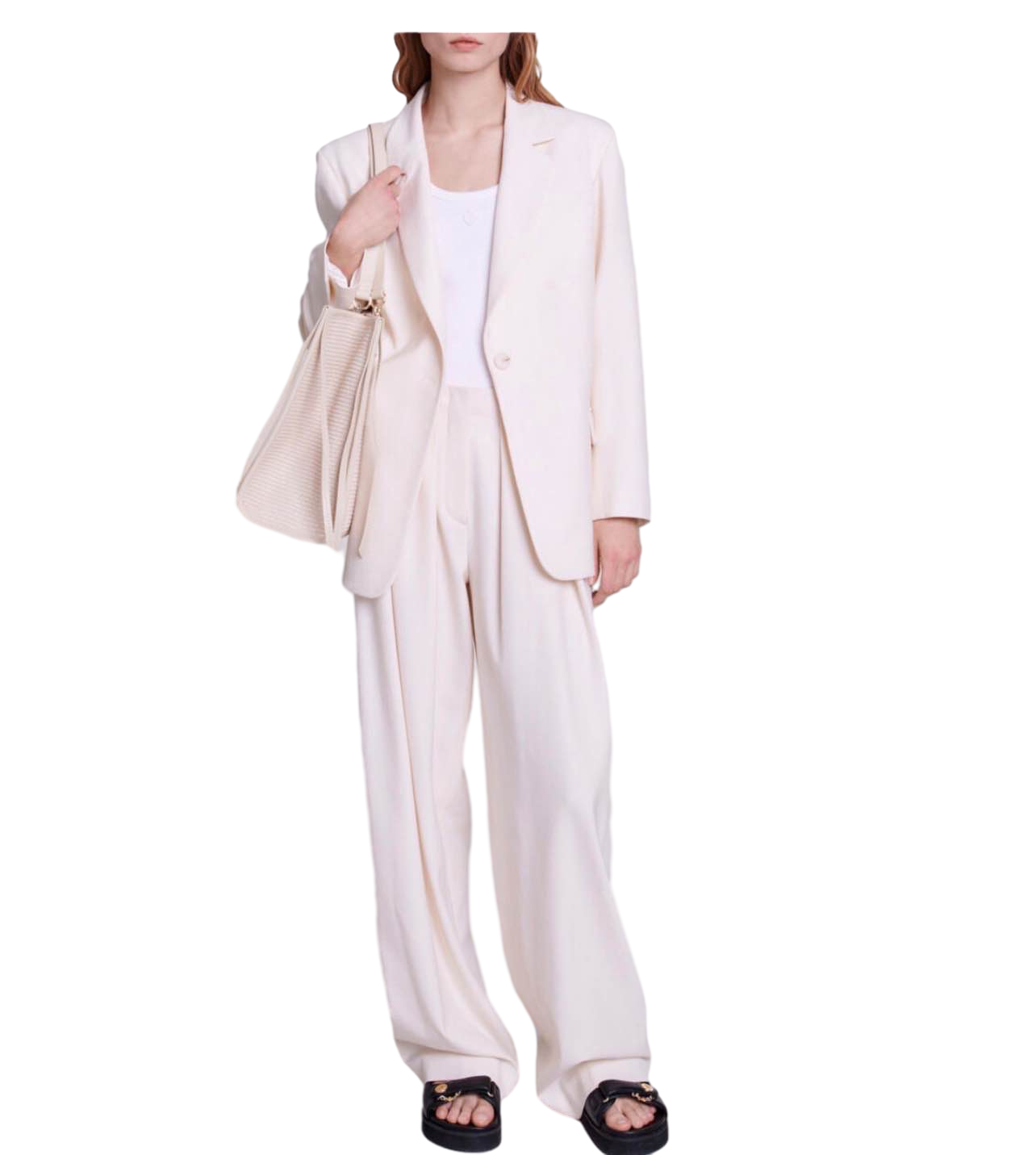【maje Outlet】225Vivalu(外套）  奶油
