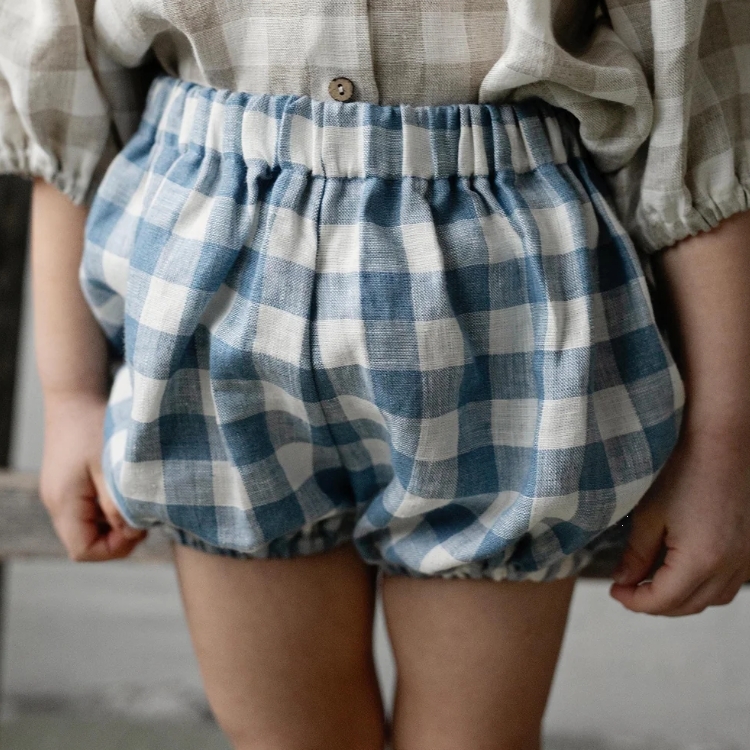(預購)ALL THE BEAUTIFUL LINEN 亞麻刺繡泡泡褲 BLOOMERS