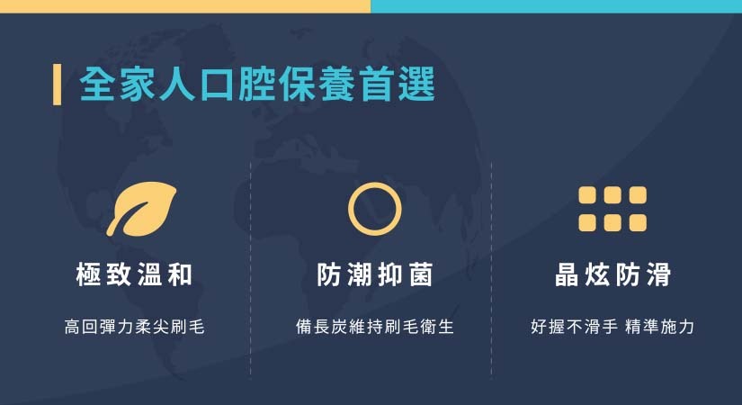 四季晶炫炭螺旋柔尖牙刷 - 全家口腔保養首選