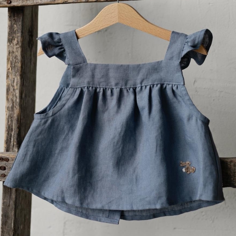 (預購)ALL THE BEAUTIFUL LINEN 小天使無袖上衣 VINTAGE SHIRT