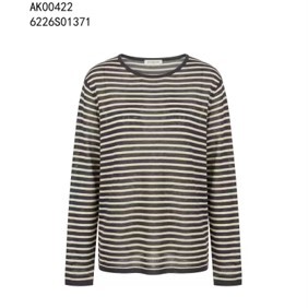 0612AT27-ANOTHERSZHK-APPAREL-慵懶風細條紋長袖針織衫（A-B27）