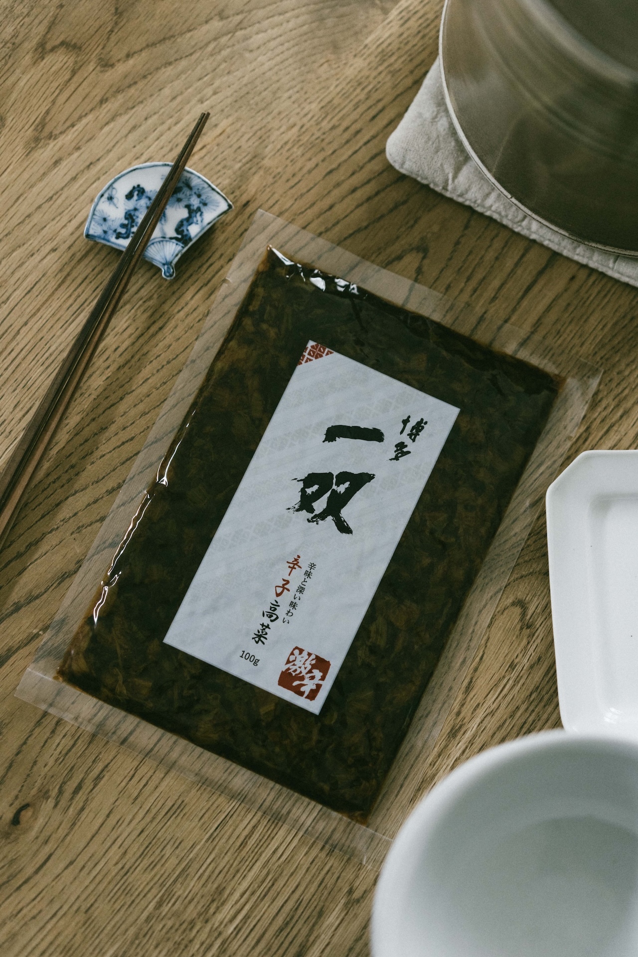 日本福岡排隊拉麵名店博多一双秘製辛子高菜
