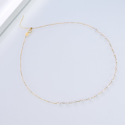 0613AT32-ANOTHERSZHK-PEARLS-淡水滿天星微笑項鏈18珠45cm萬能卡鏈（A32）