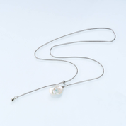 0613AT35-ANOTHERSZHK-PEARLS-淡水巴洛克蛇骨毛衣鏈60cm（A35）