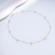 0613AT37-ANOTHERSZHK-PEARLS-淡水大小滿天星毛衣鏈60cm（A37）