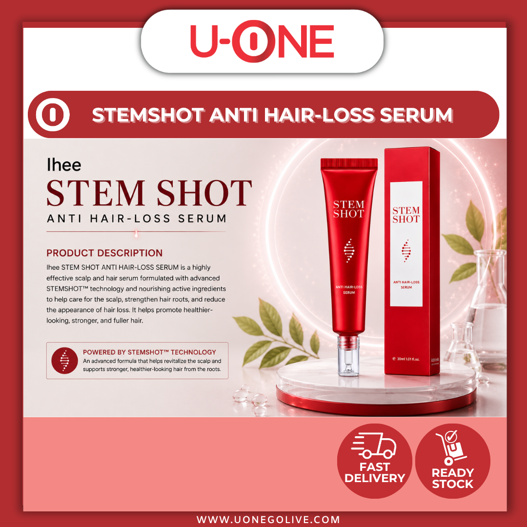 U-ONE | Korea | IHEE | Hair Treatment | StemShot | Anti-Hair Loss Serum | Relief Scalp Serum | 30ml