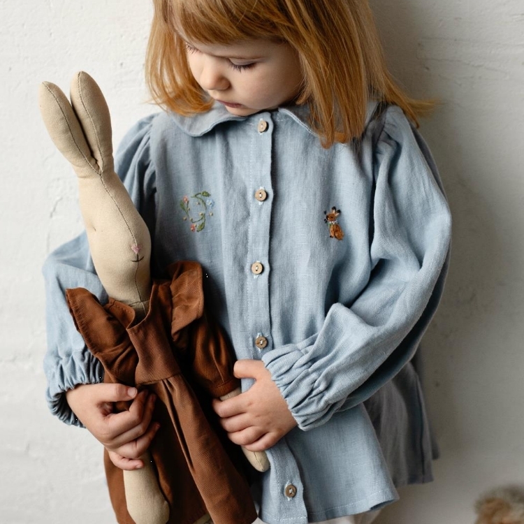(預購)ALL THE BEAUTIFUL LINEN 燈籠長袖洋裝 TUNIC DRESS