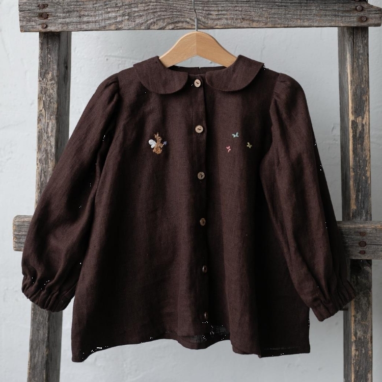 (預購)ALL THE BEAUTIFUL LINEN 燈籠長袖洋裝 TUNIC DRESS