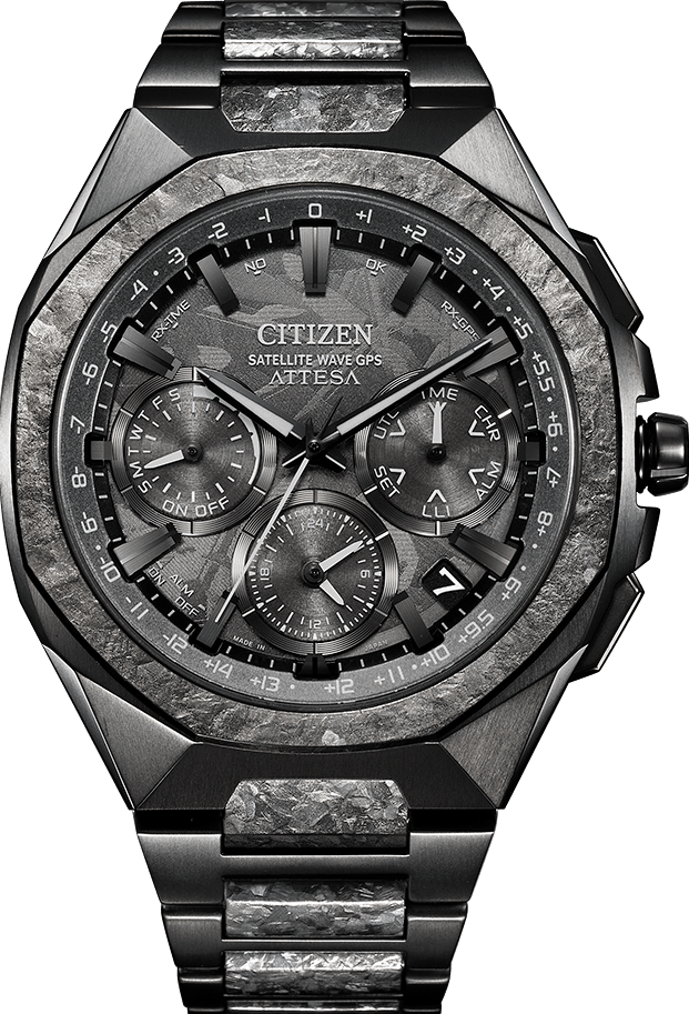 萬年鐘錶 - Citizen 星辰錶  ATTESA   F950 八角系列鈦金屬陶瓷錶圈光動能GPS衛星對時男錶 CC4107-80H 錶徑44MM