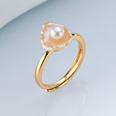 0613AT60-ANOTHERSZHK-PEARLS-淡水荷包蛋戒指（A60）
